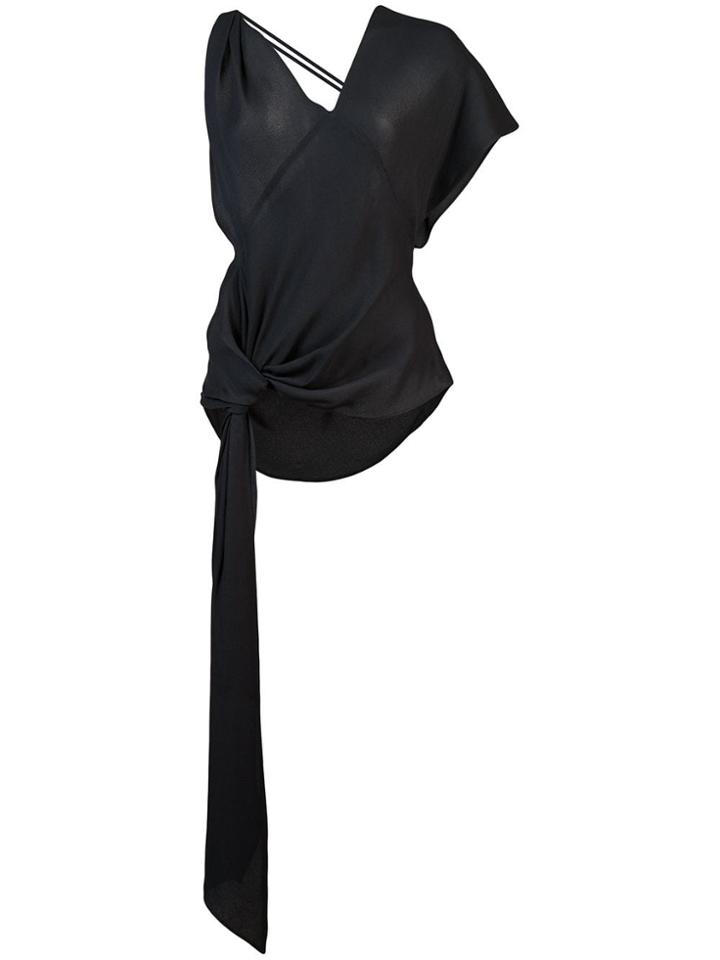 Jacquemus Asymmetric Tie Waist - Black