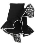 David Koma Piped Trim Ruffled Skirt - Black