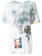 Night Market Tie-dye Slogan T-shirt - Green