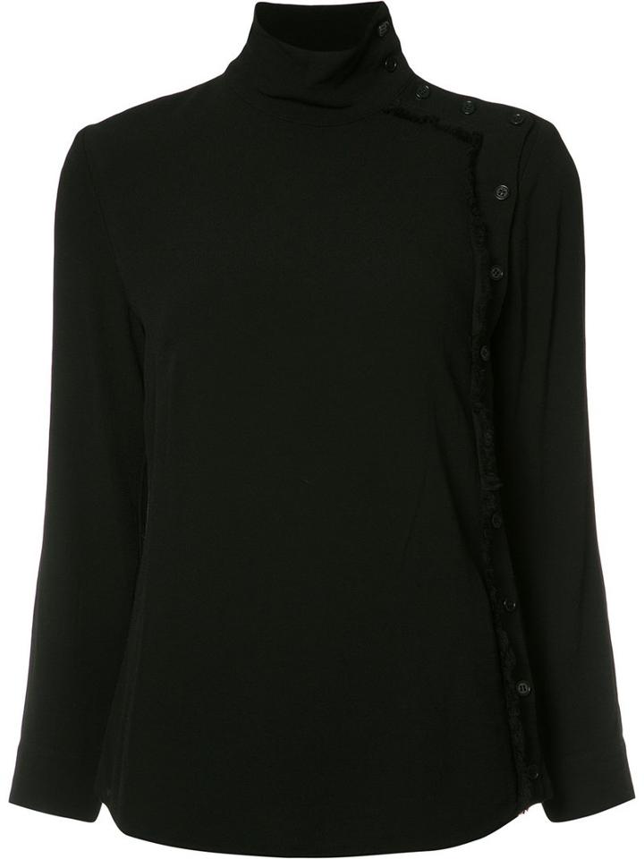 Raquel Allegra Side Button Jumper, Women's, Size: Iii, Black, Rayon