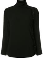 Raquel Allegra Side Button Jumper, Women's, Size: Iii, Black, Rayon