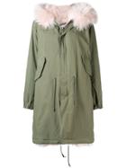 History Repeats Elongated Furry Coat - Green