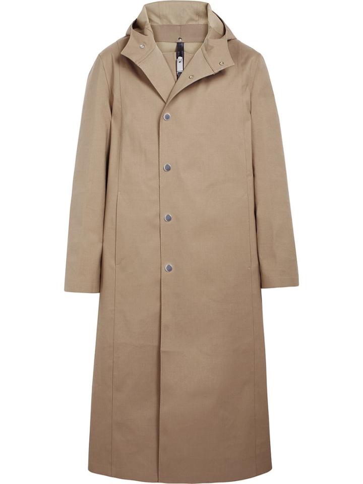 Mackintosh Alyx Fawn Bonded Cotton Hooded Coat - Neutrals