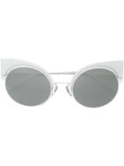 Fendi Eyewear 'eyeshine' Sunglasses - White