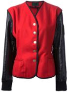 Jean Paul Gaultier Vintage Colour Block Jacket, Women's, Size: 46, Red