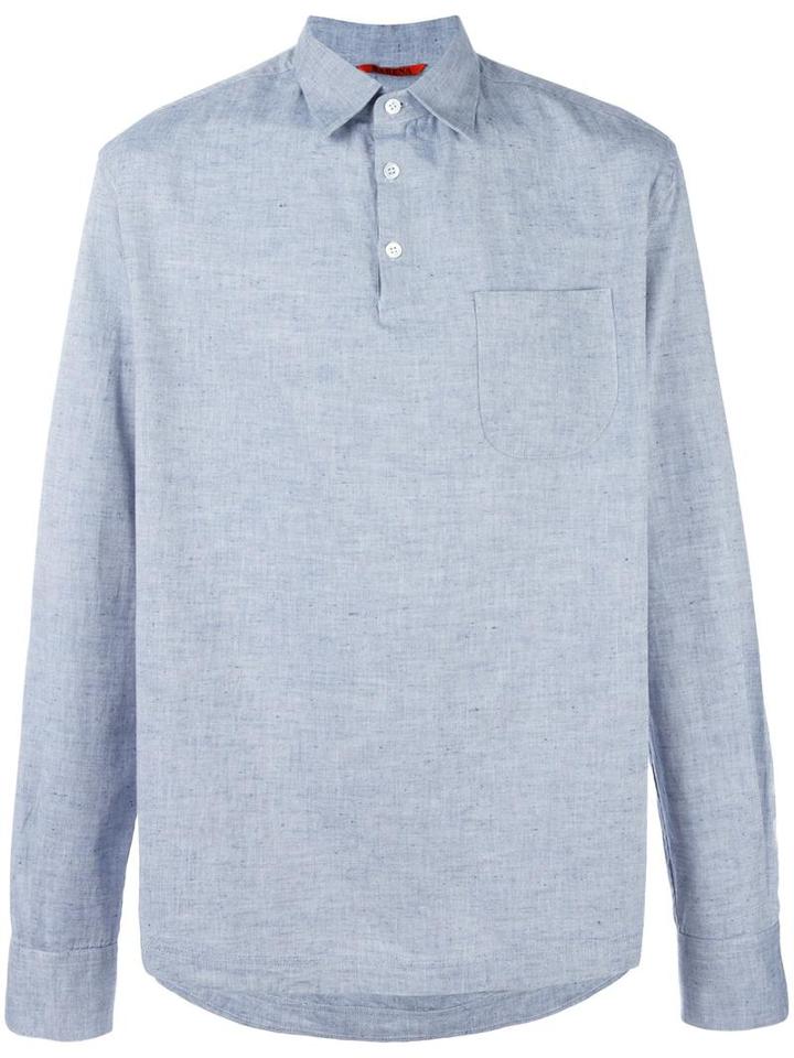 Barena 'pavan' Half-button Shirt, Men's, Size: 52, Blue, Cotton