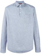 Barena 'pavan' Half-button Shirt, Men's, Size: 52, Blue, Cotton