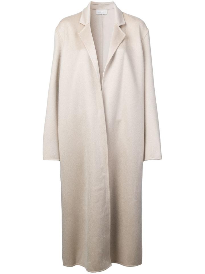 Mansur Gavriel Narrow Buttonless Coat - Nude & Neutrals