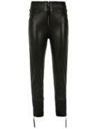 Andrea Bogosian Leather Skinny Pants - Black