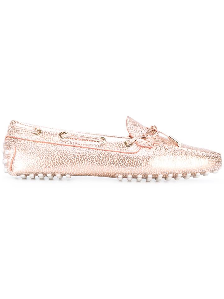 Tod's Heaven Loafer Shoes - Pink & Purple