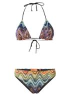 Missoni Mare Wave Patterned Bikini - Multicolour