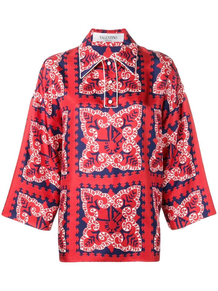 Valentino Mini Bandana Shirt - Red