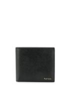 Paul Smith 'mini Stripe' Print Billfold Coin Wallet - Black