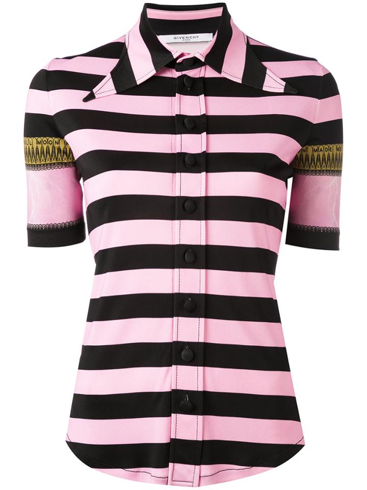 Givenchy Striped Shirt - Pink & Purple