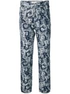 Fiorucci Jacquard Trousers - Blue