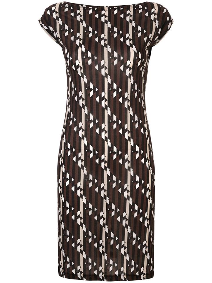 Fendi Pre-owned Graphic Print Dress - Black