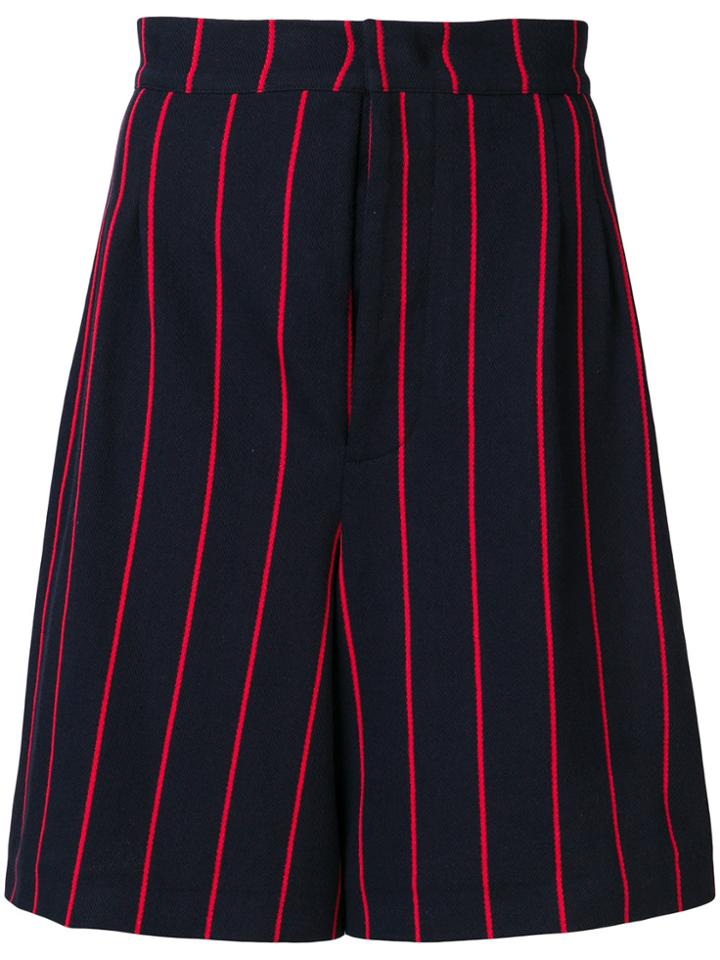Jil Sander Striped Shorts - Blue