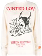 Heron Preston Graphic Print Sweatshirt - Nude & Neutrals