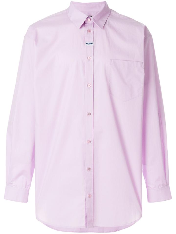 Martine Rose Oversized Shirt - Pink & Purple