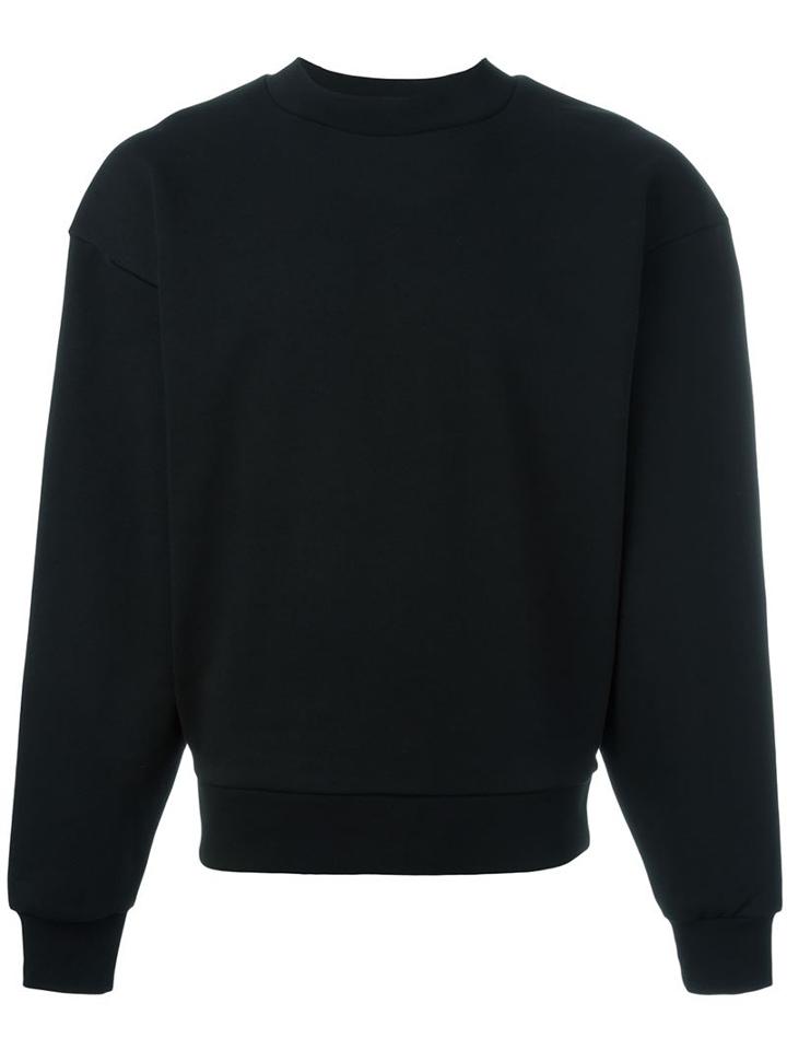 T By Alexander Wang Fleece Backed Sweatshirt, Men's, Size: L, Black, Cotton
