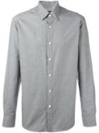 Ermenegildo Zegna Patterned Shirt, Men's, Size: Xl, Grey, Cotton