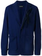 Ann Demeulemeester Feather Applique Blazer - Blue