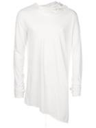 Lost & Found Rooms - Scarf Longsleeved T-shirt - Men - Cotton - Xxl, White, Cotton