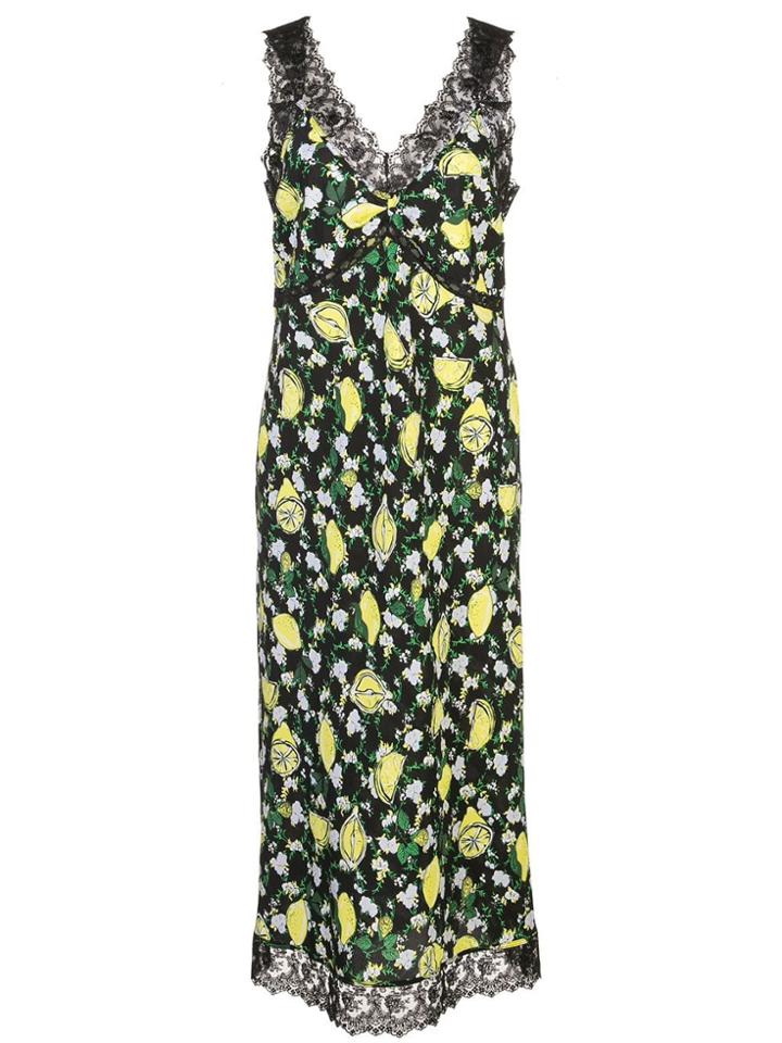 Diane Von Furstenberg Floral-print Dress - Black