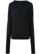 Norma Kamali Cowl Neck Top - Blue