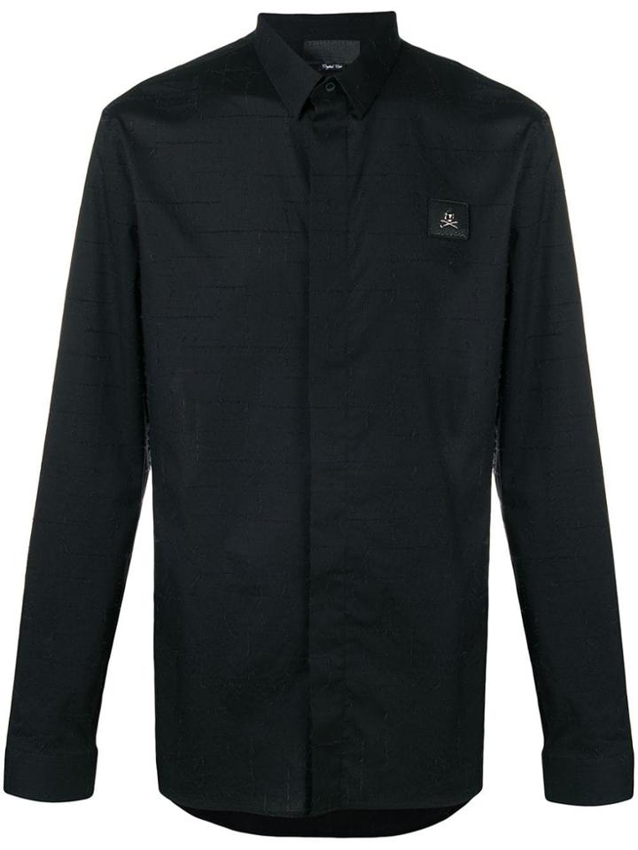 Philipp Plein Distressed Shirt - Black