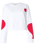 Courrèges Oversized Dots Print Sweatshirt - White