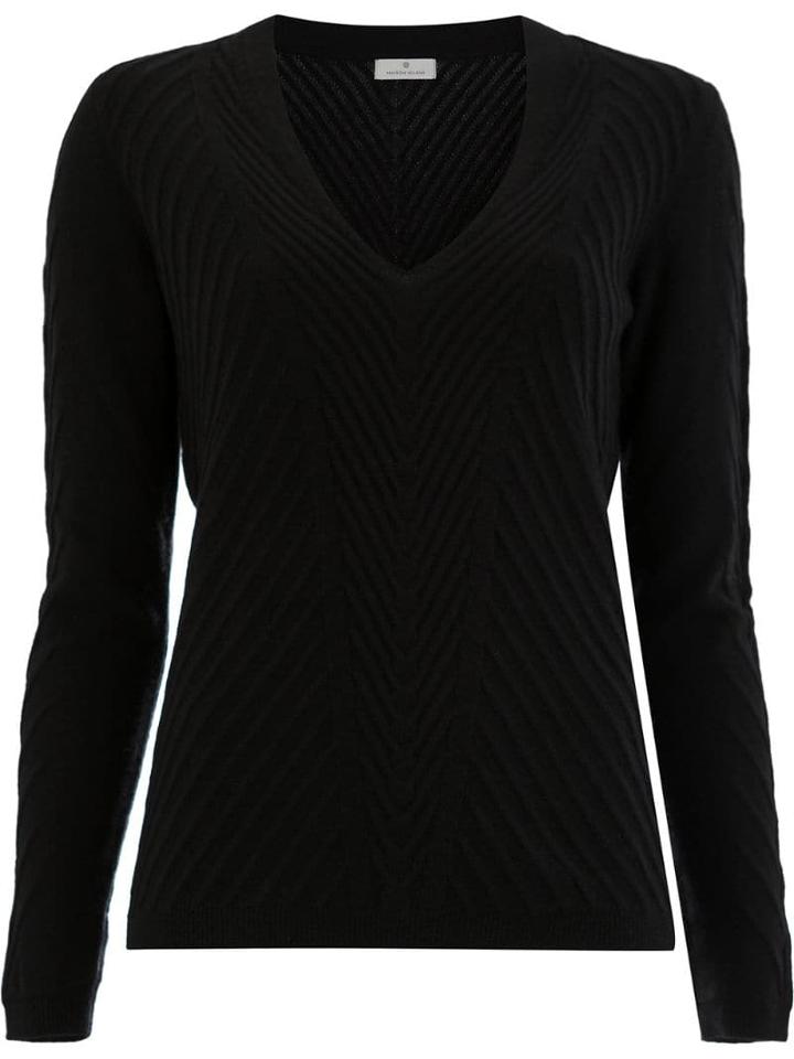 Maison Ullens Cashmere Ribbed Knitted Jumper - Black