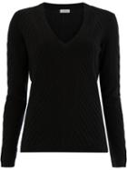 Maison Ullens Cashmere Ribbed Knitted Jumper - Black