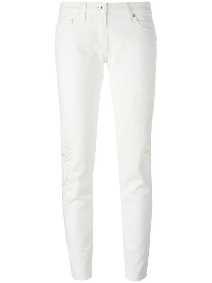 Blumarine Broderie Anglaise Trousers - White