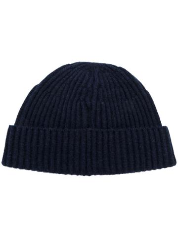Brunello Cucinelli - Ribbed Cashmere Beanie - Men - Cashmere - L, Blue, Cashmere