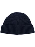Brunello Cucinelli - Ribbed Cashmere Beanie - Men - Cashmere - L, Blue, Cashmere