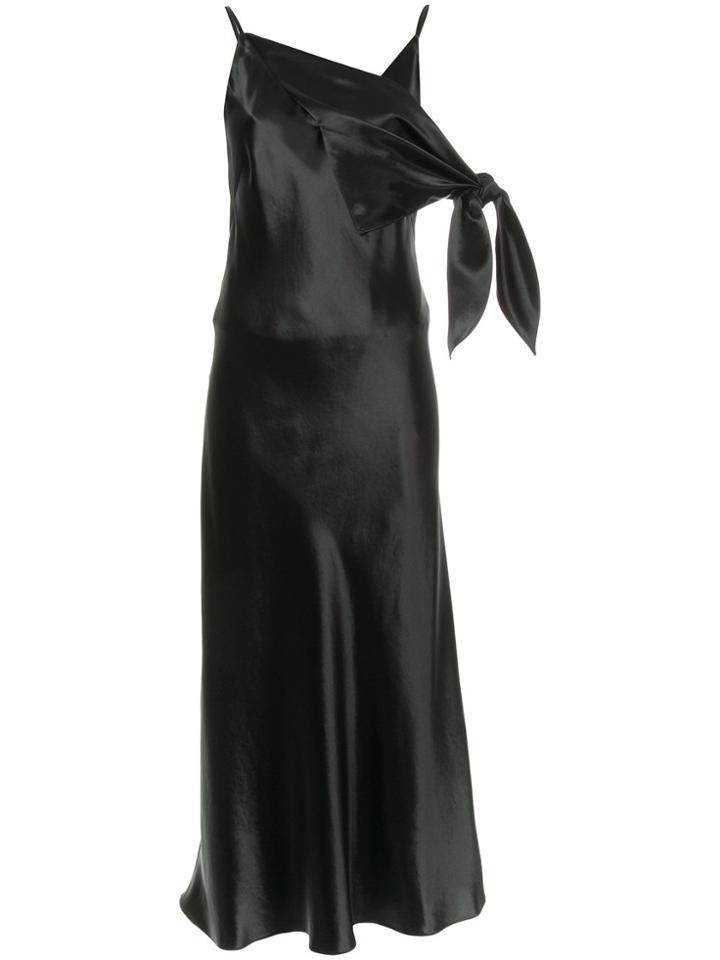 Christopher Esber Long V-neck Dress - Black