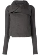 Rick Owens Drkshdw Biker Jacket, Women's, Size: Large, Grey, Cotton/polyester/polyamide