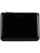 Comme Des Garçons Wallet Black Gold Pouch
