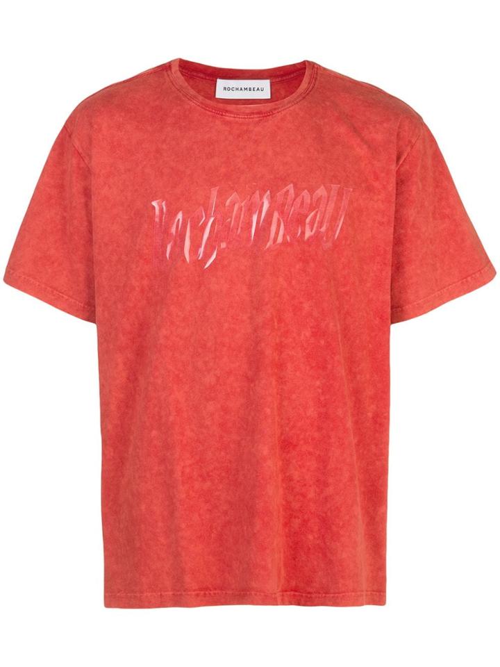 Rochambeau Logo Print T-shirt - Red