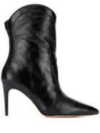 Alexandre Birman Stiletto Heel Pointed Toe Boots - Black