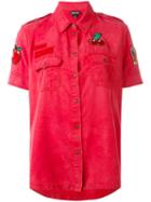Just Cavalli - Cherry Patch Shirt - Women - Viscose - 38, Red, Viscose