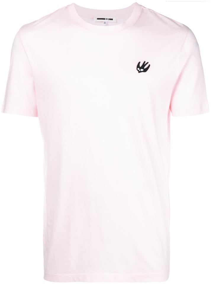 Mcq Alexander Mcqueen Swallow Patch T-shirt - Pink & Purple