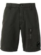 Cp Company Bermuda Shorts, Men's, Size: Xl, Black, Cotton/linen/flax