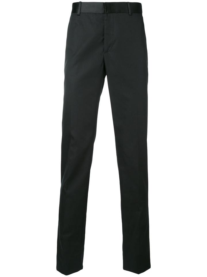 Alexander Mcqueen - Tailored Trousers - Men - Silk/cotton - 50, Black, Silk/cotton