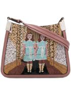 Marco De Vincenzo Starry Bag With Twins Micro Beads - Brown