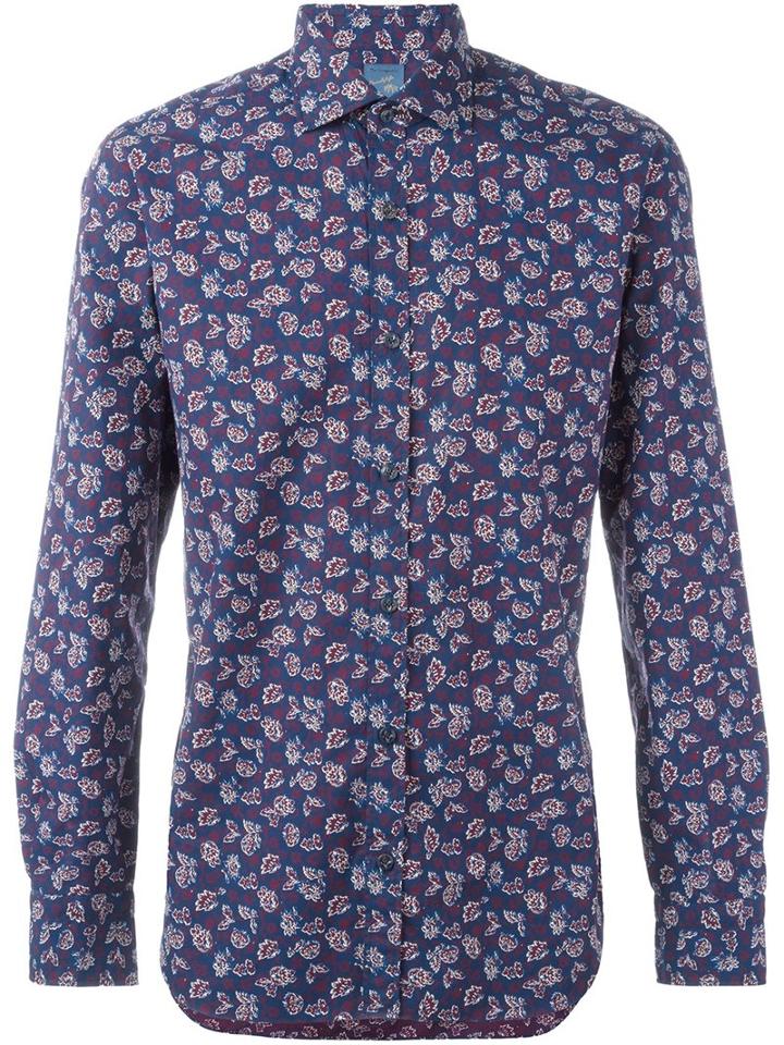 Barba Floral Pattern Shirt