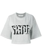 Golden Goose Logo Print Top - Grey