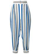 Philosophy Di Lorenzo Serafini Striped Cropped Trousers - White