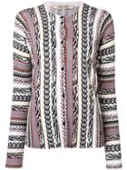 Roberto Cavalli All-over Print Cardigan - Brown
